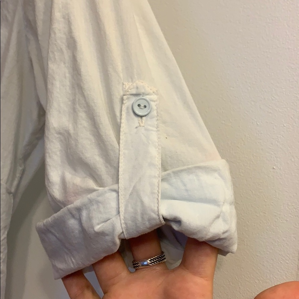 Ruffled Button Down Shirt - image 3